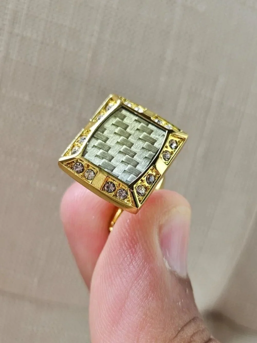 Father Day Gift Men Cuff Links Gold Tone Fashion Jewelry Dress Shirt Cuff Stud